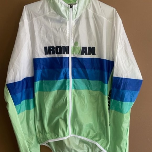 IRONMAN SANTINI WOMENS ZERO WIND SEASIDE WINDBREAKER Wind Cutter Large New - Picture 2 of 4